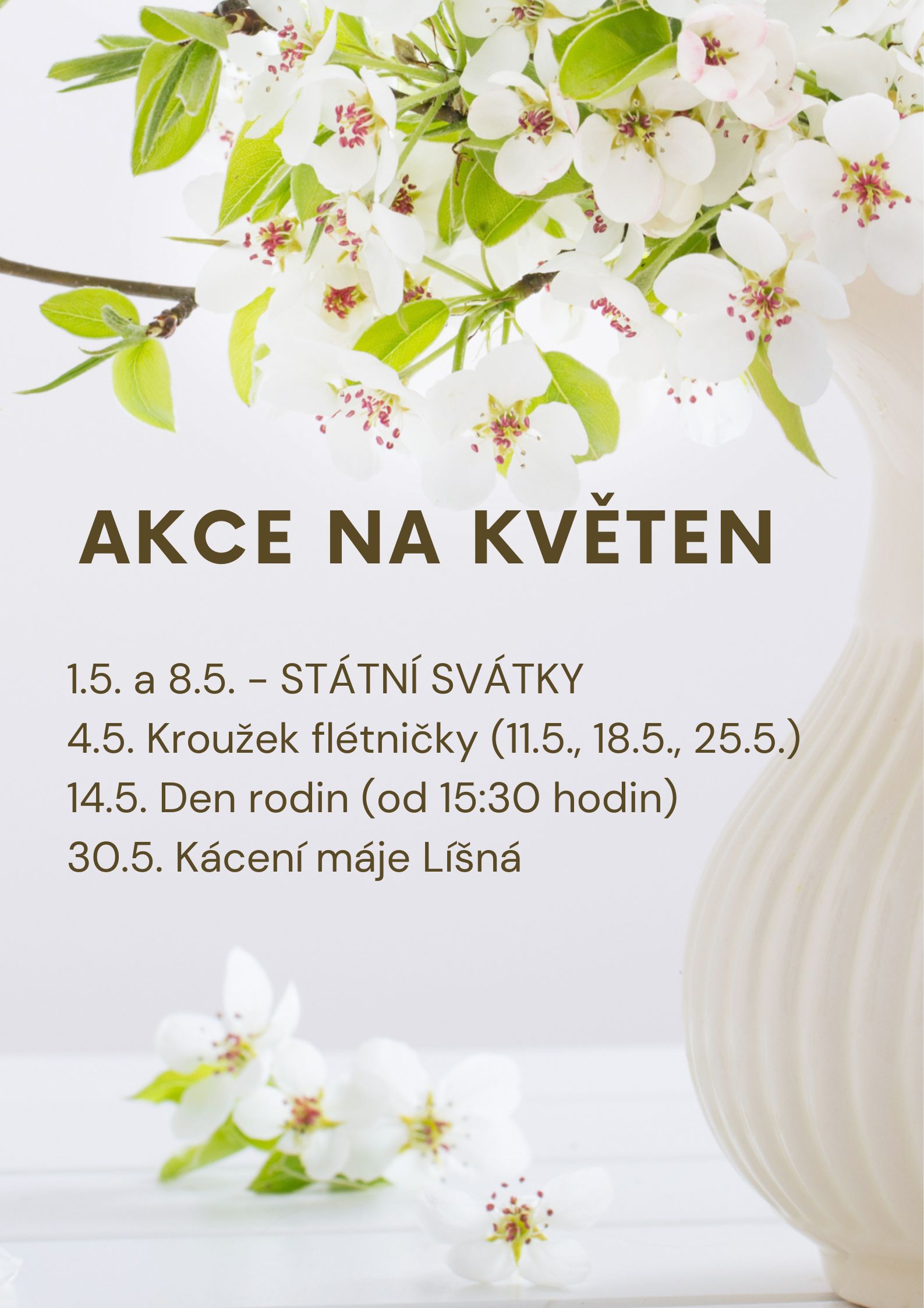 Akce na květen