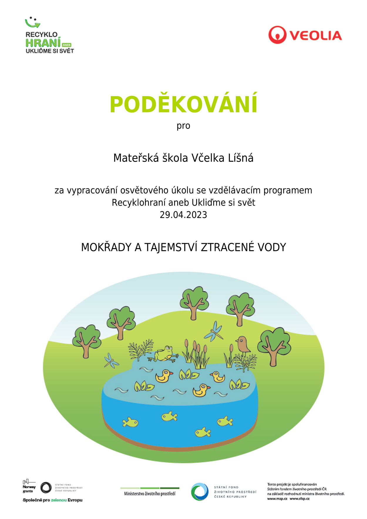 Mokřady a tajemství ztracené vody
